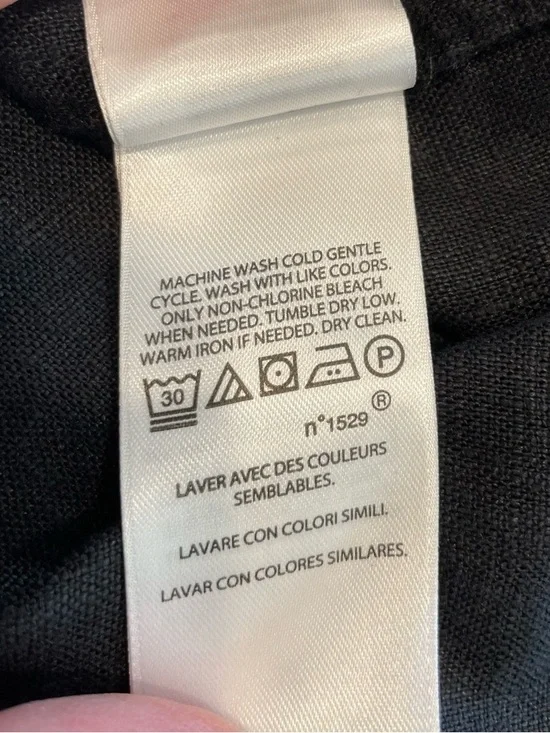 Polo Ralph Lauren Kingsley Black Linen Midi Shirtdress Sleeveless Pockets Sz 12 - Picture 8 of 14